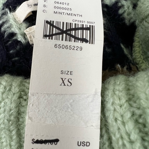 NWT - Anthropologie Mint Green Turtleneck Tunic Sweater - Size XS - Picture 10 of 12